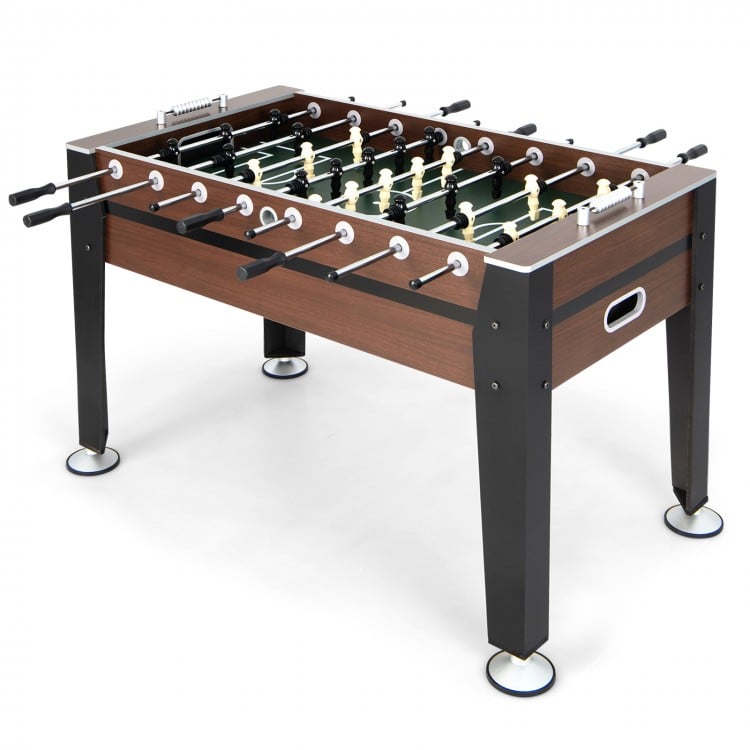 54-inch indoor competition soccer table with a durable finish, bead scoring, and oversized leg levelers for stable.