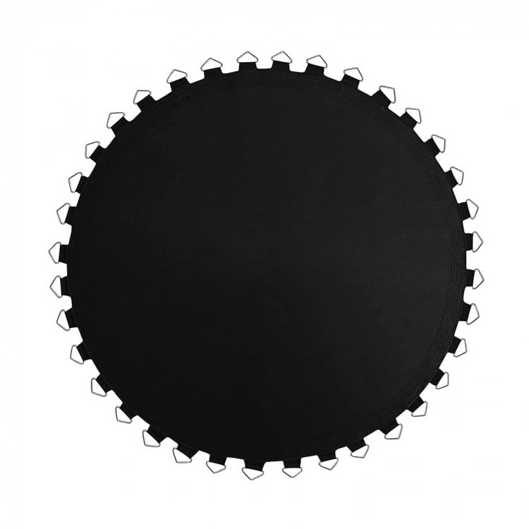 Black high-elastic PP replacement jumping mat, 8 ft, designed for durability and outdoor use, perfect for workouts and.