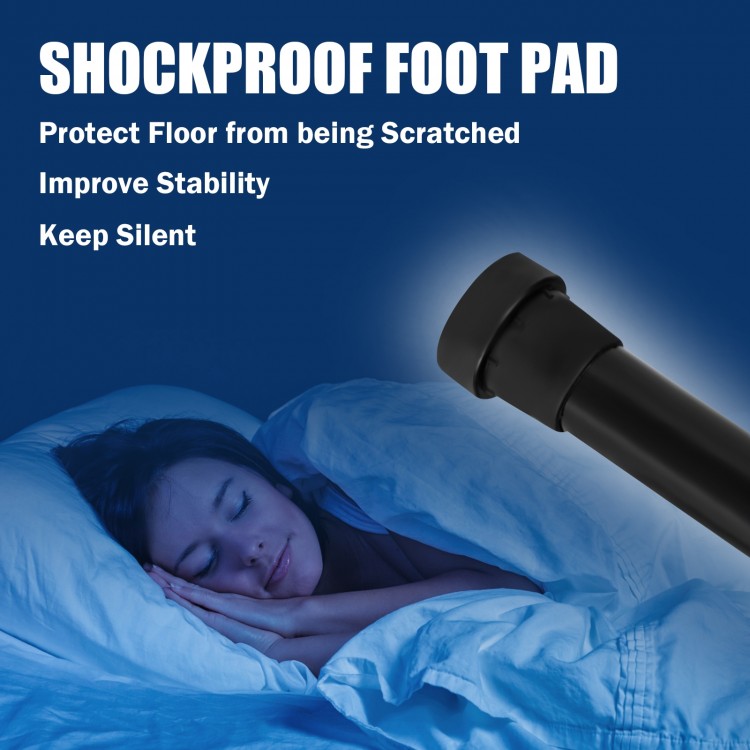 Shockproof foot pad of the 51" mini fitness trampoline enhances stability and protects floors while minimizing noise.
