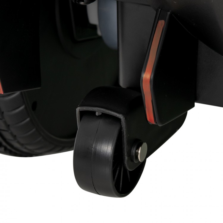 Close-up of the anti-slip wheel on the 12V Licensed Lamborghini kids ride-on car for stable driving.