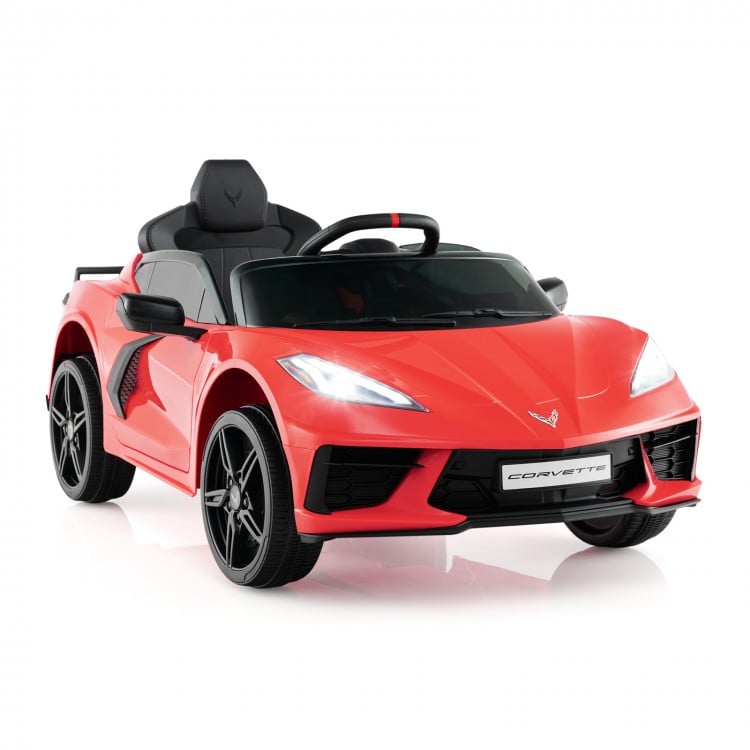 12V Electric Kids Ride On Car Licensed Chevrolet Corvette C8 with Remote Control Ages 3+ Years Old - Gallery View 1 of 12