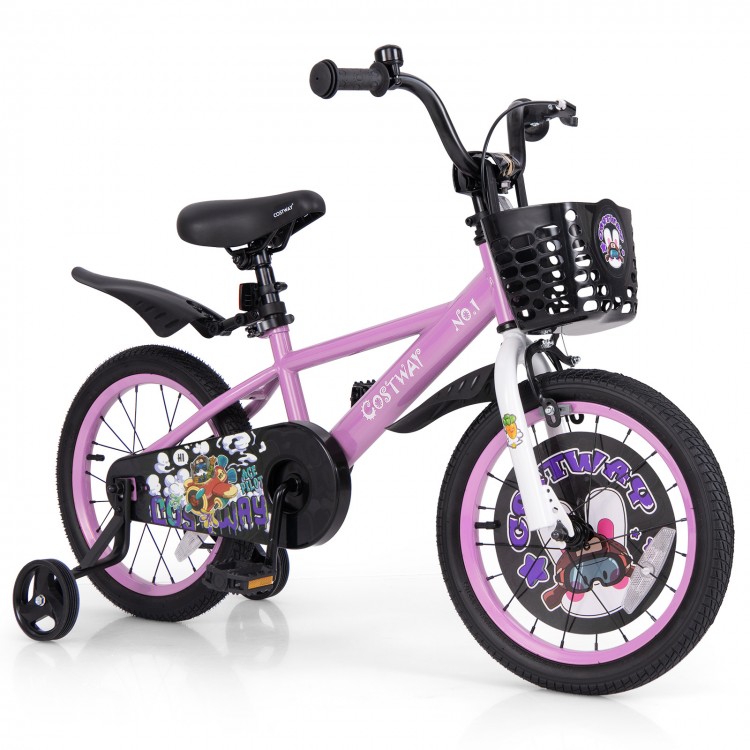 16/18 Inch Kids Bike for 4-8 Years Old Sport Bicycle with Adjustable Handlebar and Saddle - Gallery View 1 of 10