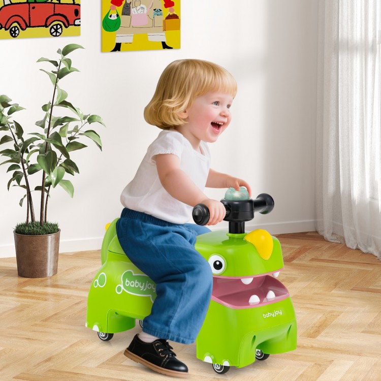 Toddler Ride on Toy Walking Sliding Car with Lights and Music - Gallery View 2 of 12