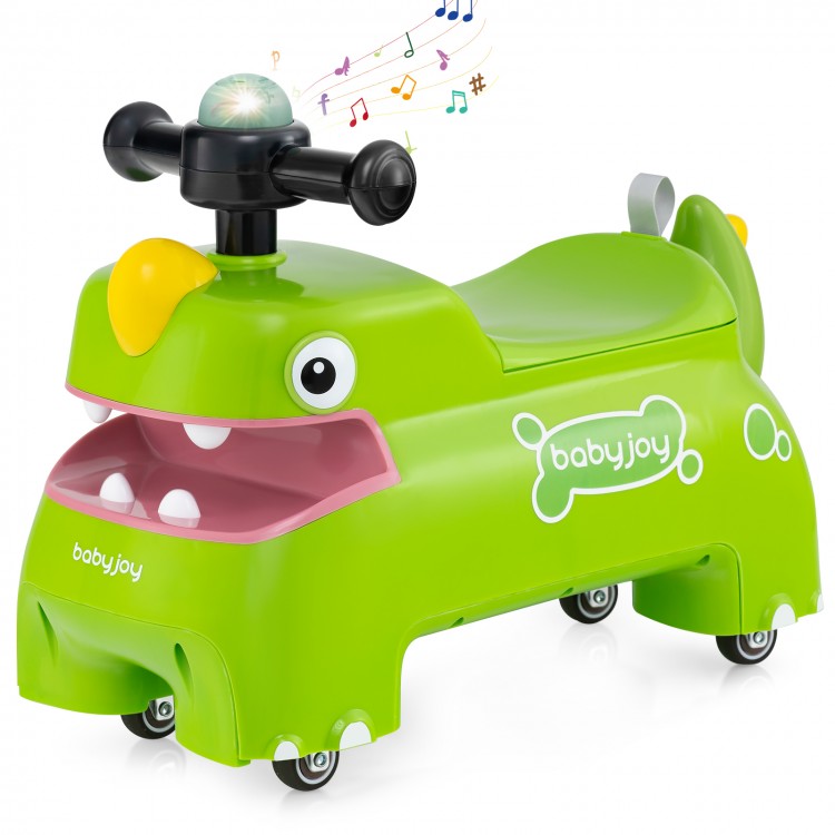 Toddler Ride on Toy Walking Sliding Car with Lights and Music - Gallery View 3 of 12