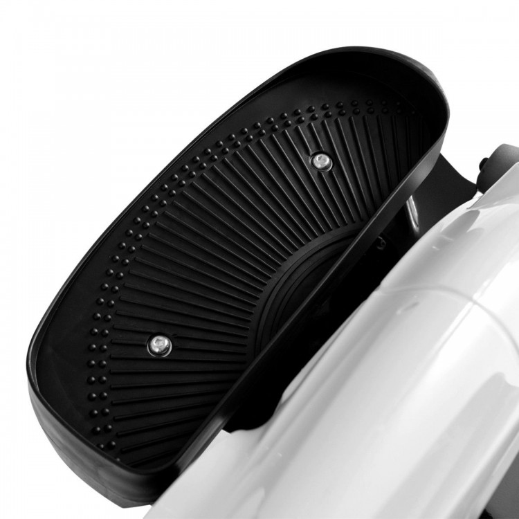 Close-up of the non-slip textured pedal of the Portable Resistance Adjustable Mini Magnetic Elliptical Stepper Machine.