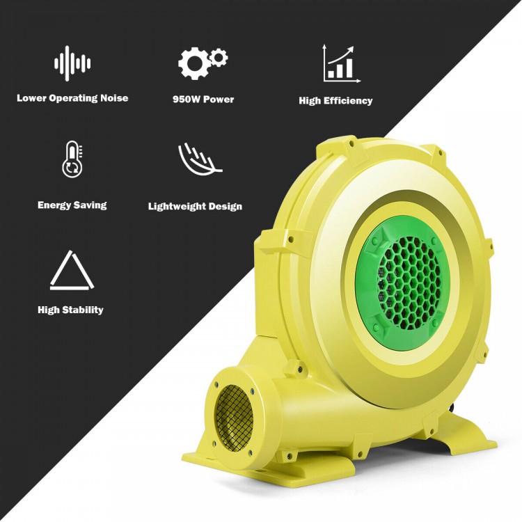 735W air blower pump fan with lightweight design, energy-saving features, and high efficiency for inflatable bounce.