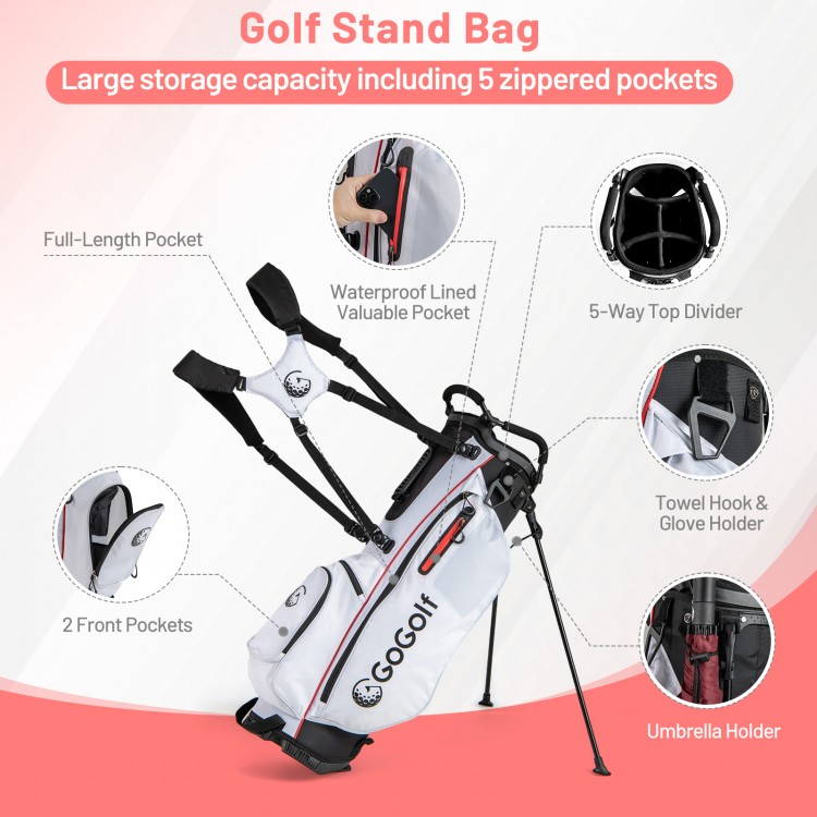Women's Complete Golf Clubs and Bag Set with Headcovers and Putter - Gallery View 9 of 11