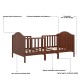 2-in-1 Classic Convertible Wooden Toddler Bed with 2 Side Guardrails for Extra Safety - Gallery View 11 of 11