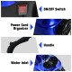 ON/OFF switch, power cord organizer, handle, and water inlet of the 2000W blue steam cleaner mop for versatile cleaning.
