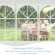 10 x 30 feet canopy tent with 5 removable sidewalls, ideal for outdoor parties and weddings, featuring a sturdy steel.