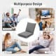 Adjustable gray folding lazy man sofa chair in 6 positions, ideal for reading, gaming, or watching TV in any room.