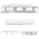 10 x 30 feet canopy tent with 5 removable sidewalls, sturdy steel frame, ideal for outdoor parties and weddings.