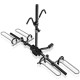 2-bike hitch mount bike rack in black, adjustable wheel holders, suitable for 1-1/4" and 2" receivers, for cars and.