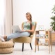 Bamboo nightstand sofa table with storage shelf, featuring a compact design and open compartment for versatile storage.