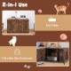 Wooden cat litter box enclosure with retro design, featuring a spacious top and side entry for convenient access.