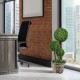 30-inch artificial topiary triple ball tree with vibrant green PE leaves, perfect for indoor and outdoor decoration.