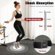 Cushioned rubber top exercise mat, 0.79 inch thick, 48 sq ft coverage, ideal for home gym and noise reduction.