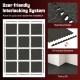 Interlocking rubber top exercise mat with 24 borders, 48 sq ft coverage, designed for home gym and easy installation.