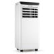 Portable 10000 BTU air conditioner with cooling, dehumidifier, and 24H timer, ideal for bedrooms and living rooms.
