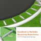 Close-up of 10FT outdoor trampoline's high-tensile springs, ensuring smooth bouncing and safety for recreational use.