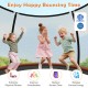 Kids enjoying the 10FT outdoor trampoline with safety enclosure net, promoting fitness and coordination in a fun.