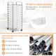 10-drawer rolling storage cart with chrome steel frame and 4 casters, ideal for organizing supplies in any space.