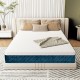 Queen size 10-inch mattress with gel-infused memory foam and charcoal layer, featuring a jacquard fabric cover for.