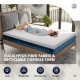 Queen size 10-inch mattress with eucalyptus fiber fabric and gel-infused memory foam for cooling and comfort.