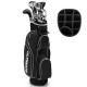 Women's complete golf club set with alloy driver, lightweight stand bag, and 10 pieces for improved performance on the.