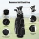Premium golf stand bag with convenient handle, plush pocket, and stable base, designed for women's complete golf club.