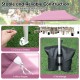 Pink 10x20 ft pop-up canopy tent with stakes, wind ropes, and sandbags for stable outdoor events and gatherings.