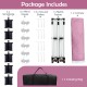 Pop-up canopy tent package includes a metal frame, carrying bag, sandbags, wind ropes, and stakes for outdoor events.