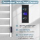Touch panel control of the 10-bar electric stainless steel towel warmer, featuring adjustable temperature and LED.