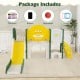 10 in 1 Toddler Slide Set Kids Slide and Climber Playset Indoor Playground - Gallery View 10 of 11