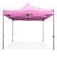Pink 10 x 10 FT outdoor pop-up canopy tent with sturdy metal frame, ideal for events and easy setup.