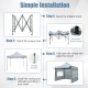 Pop-up canopy tent with detachable sidewalls and awning, featuring a sturdy metal frame for events and picnics.