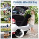 Wheeled bag for easy transport of the 10 x 10 FT pop-up canopy tent, ideal for picnics, events, and outdoor activities.