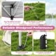 Sturdy metal frame with wind ropes and stakes ensures reliable stability for the 10 x 10 feet pink pop-up canopy.