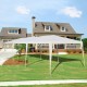 10 x 30 feet gazebo canopy tent with a sturdy steel frame, ideal for outdoor events like parties and weddings.