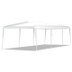 10 x 30 feet gazebo canopy tent with a sturdy powder-coated steel frame, ideal for outdoor parties and events.