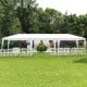 Large 10 x 30 feet gazebo canopy tent with sturdy steel frame, ideal for outdoor parties and events.