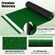 Baseball and softball hitting mat with home plate, featuring green synthetic turf and anti-slip rubber backing for safe.