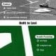 Baseball and softball hitting mat with home plate, featuring anti-fade needle punching and durable green artificial.
