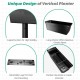 3-tier freestanding vertical planter with large pots, detachable panel for drainage, ideal for indoor and outdoor.