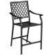 3 Pieces Patio Bar Set with 2 Bar Stools and 1 Square Table - Gallery View 9 of 11