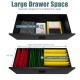 2-Drawer Lateral File Cabinet with Adjustable Bars for Home and Office-Black - Gallery View 5 of 11
