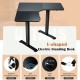L-shaped electric standing desk in black with LCD display, 4 memory positions, and cable management for a tidy.