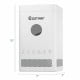 3.5L top fill air humidifier with LCD display, silver ion filtration, and 3 mist levels for quiet indoor use.