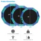 12-foot inflatable water bouncer trampoline in blue, featuring a large jumping area for adults or kids, ideal for water.