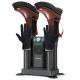 Electric shoe dryer with two pairs of boots and gloves, featuring ozone disinfection and 180-minute timer for efficient.